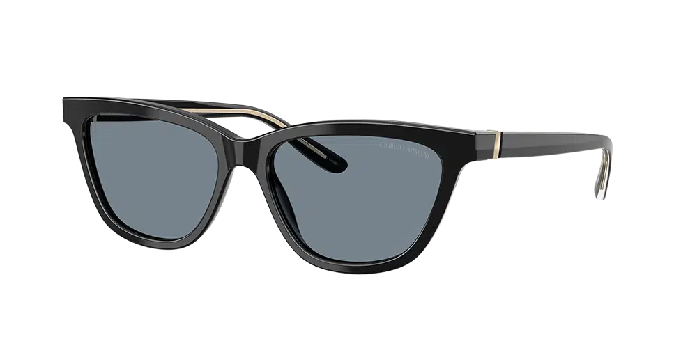 Lunettes cat-eye Giorgio Armani AR8221, collection Automne-Hiver 2024, avec monture noire élégante