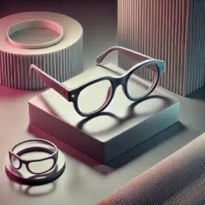 Illustration minimaliste et attrayante de lunettes 3D