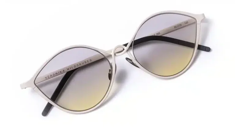 Veronika Wildgruber Lane sunglasses in porcelain, modern and elegant design