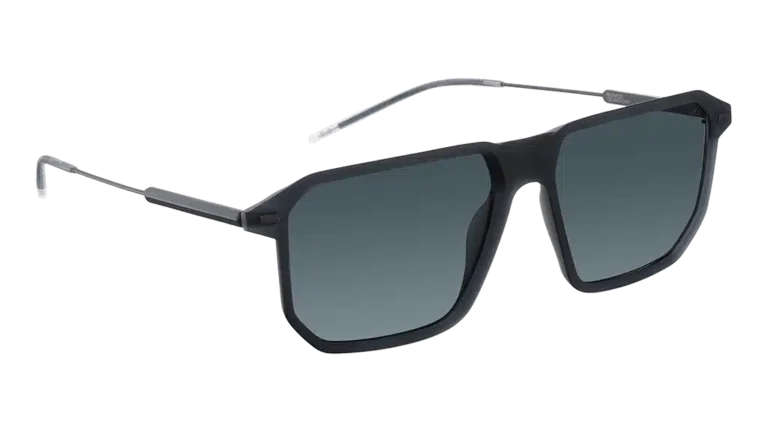 Gafas de sol Pyro 55S en negro de lool eyewear, con un diseño geométrico moderno y minimalista