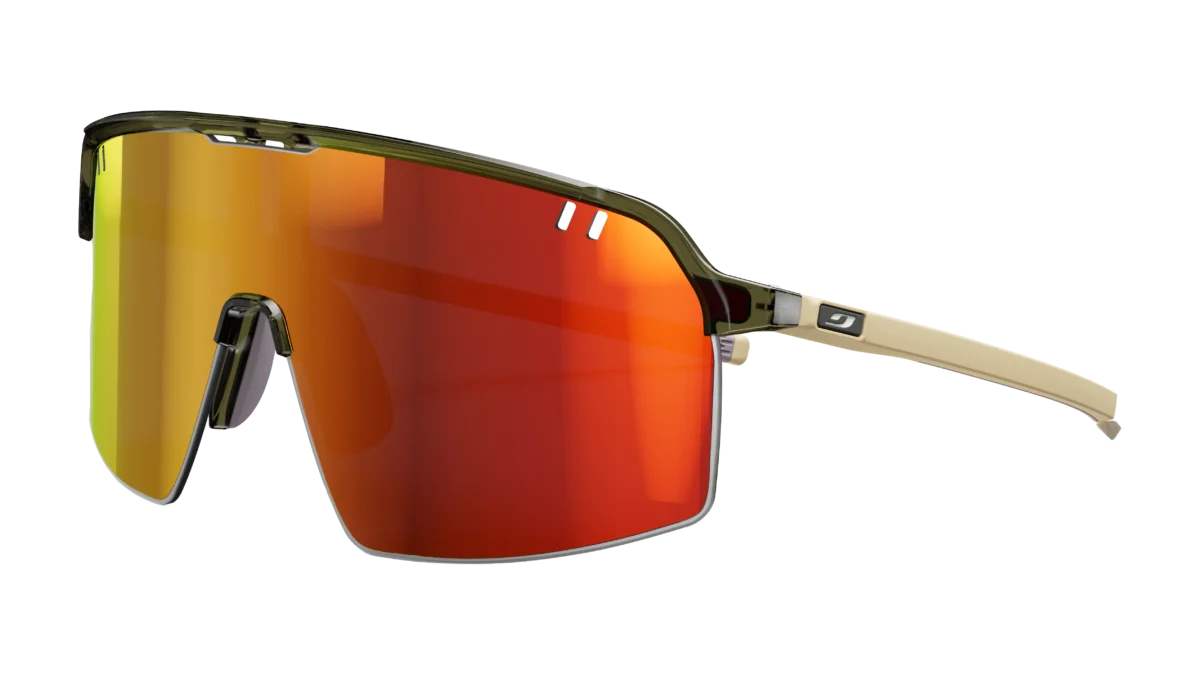 Lunettes de sport Julbo Intensity avec écran panoramique et verres Spectron HD 3 rouge réfléchissant
