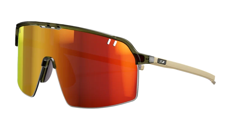 Lunettes de sport Julbo Intensity avec écran panoramique et verres Spectron HD 3 rouge réfléchissant