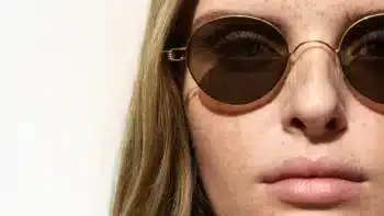 Lindberg 2025 lunettes minimalistes femme avec monture en or et verres teintés