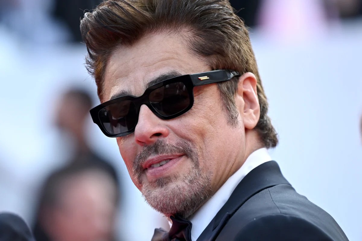 Balenciaga, Alaïa, Saint Laurent: Sunglasses That Stole Cannes 2025 10 Benicio Del Toro - Bottega Veneta Eyewear