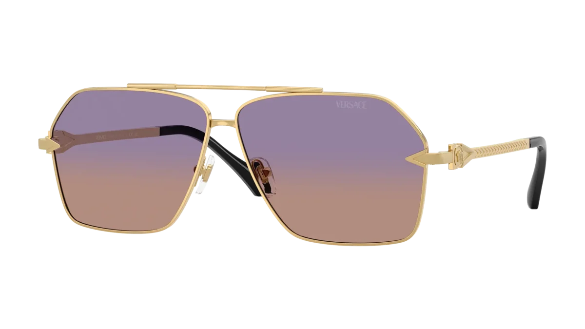Oversize, cat-eye y futuristas: las gafas Versace SS25 no pasan desapercibidas 5 Versace SS25 - 0VE2284__1002EL