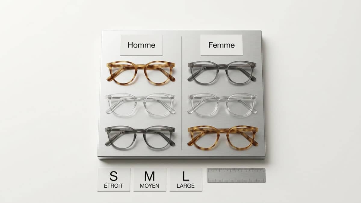 Pourquoi les magasins séparent les lunettes homme et femme ?