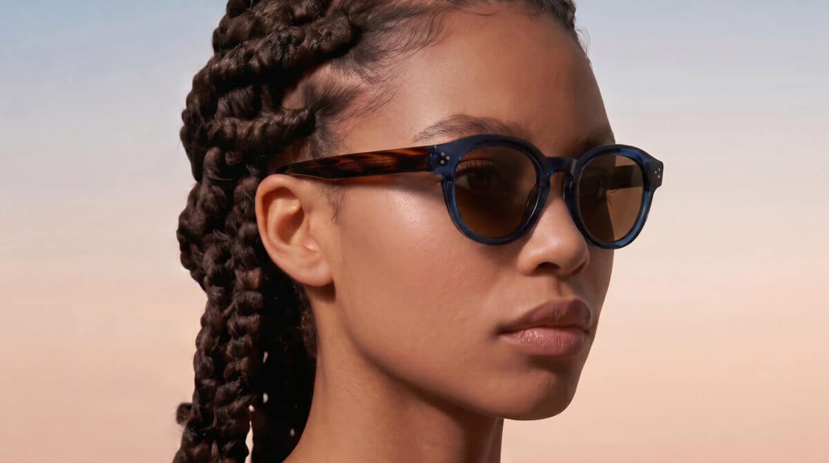 Lucenti — Gafas de sol panto crystal blue | Parisee Eyewear