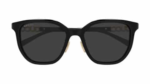 Lunettes de soleil Gucci ovale acétate travel retail SS26 logo ajouré